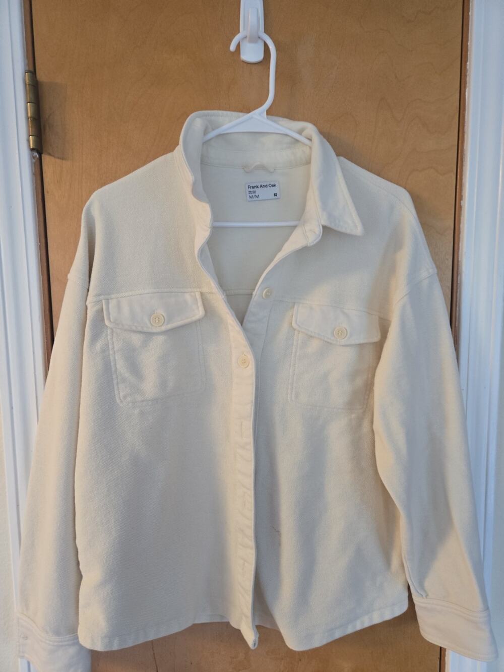 Frank And Oak Jacket Women’s Medium EUC Terry Cotton